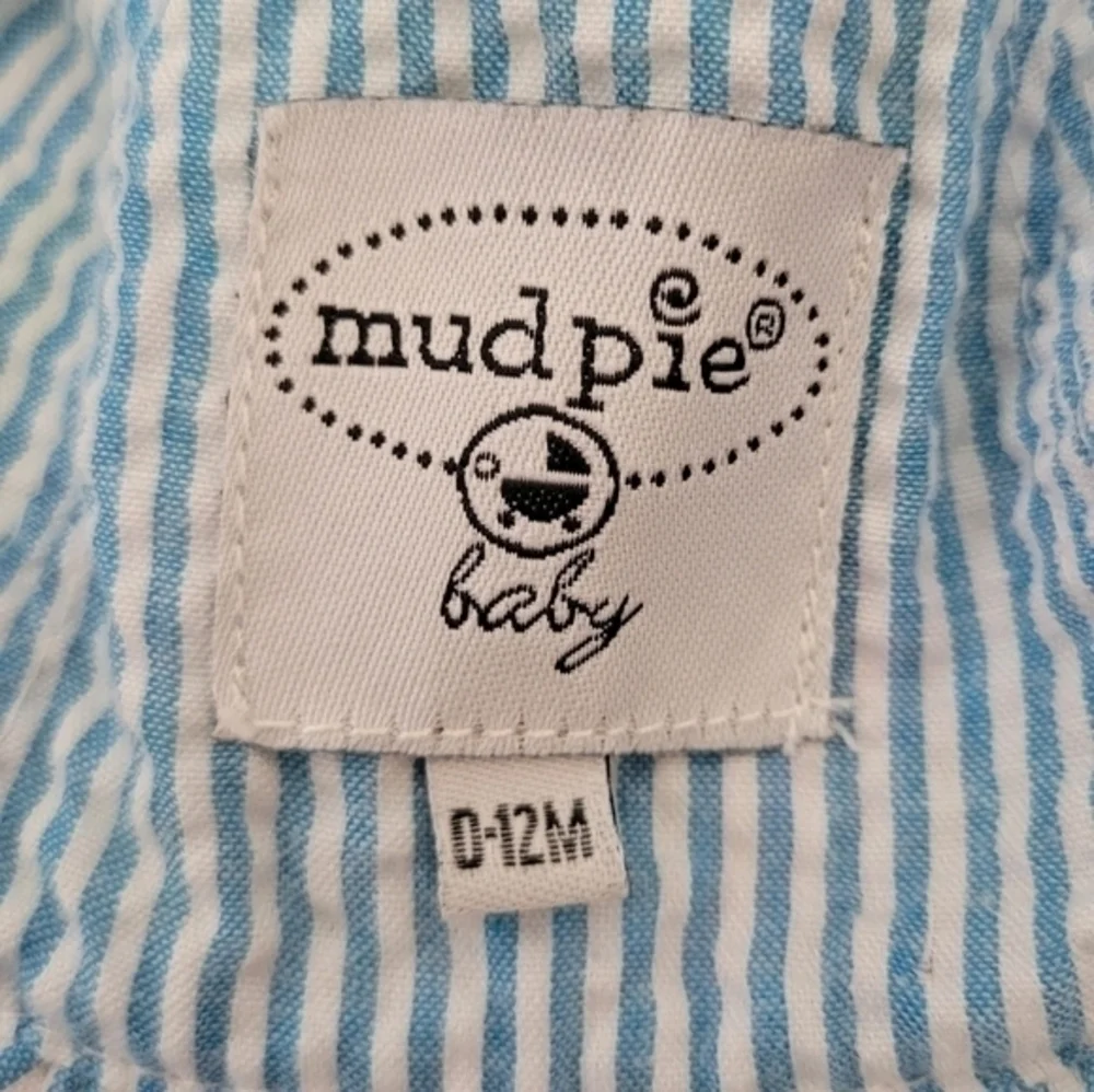 Lot of 2 Baby Toddler Sun Hats Mudpie 0-12 6-18 mth White Eyelet Bright Colorful